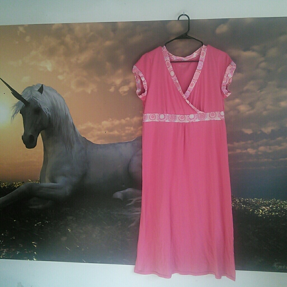 Green cotton dress